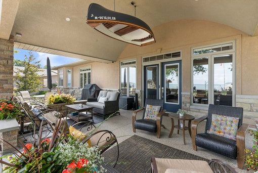 A Waterfront Patio With a Sense of Humor